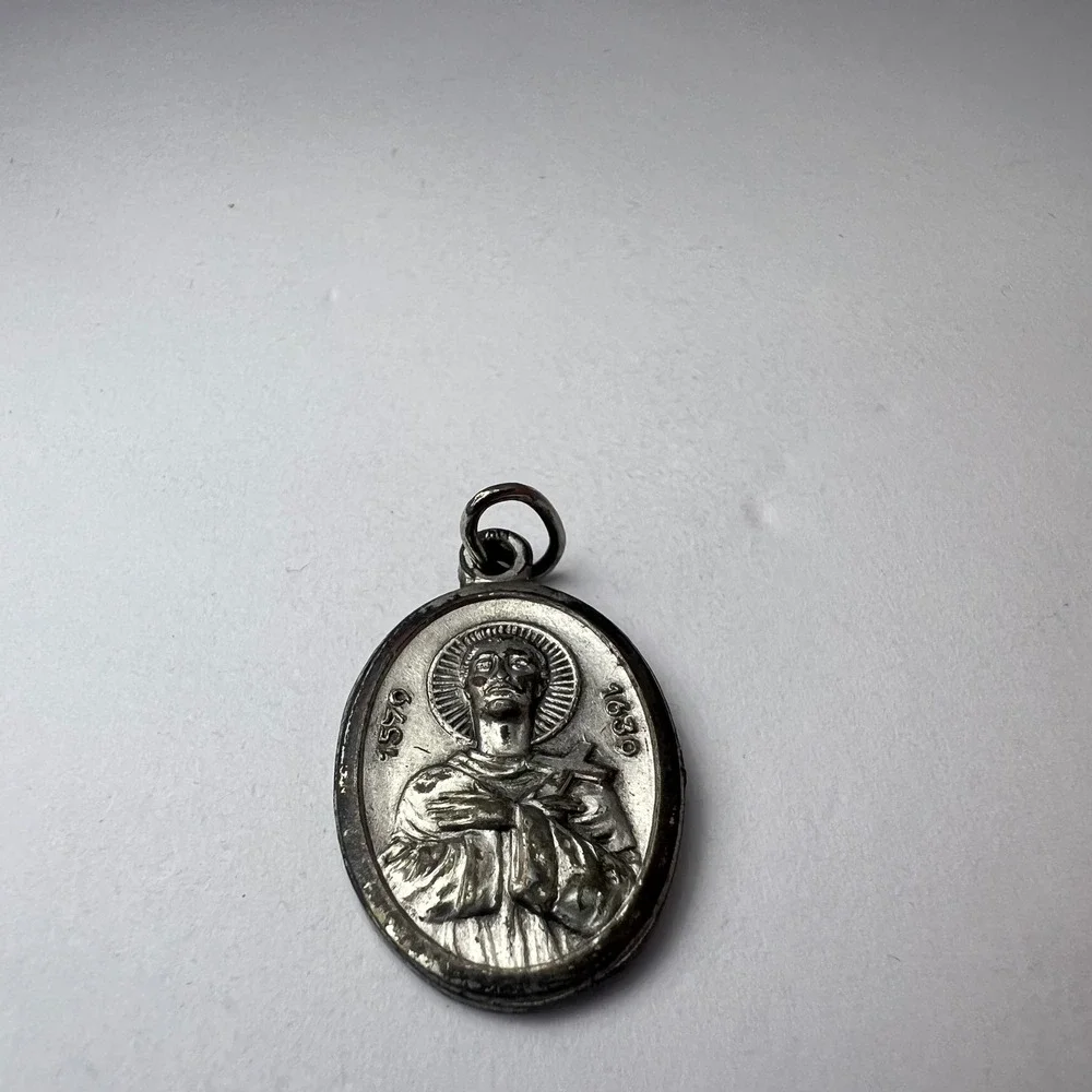 Vintage St Martin De Porres Medal Oval Patron Saint Social Justice Catholic